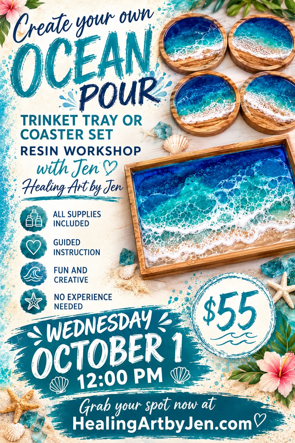 Trinket Tray or Coaster Resin Class