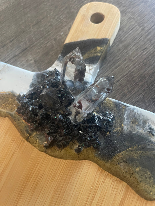 Crystal Resin Cheeseboard