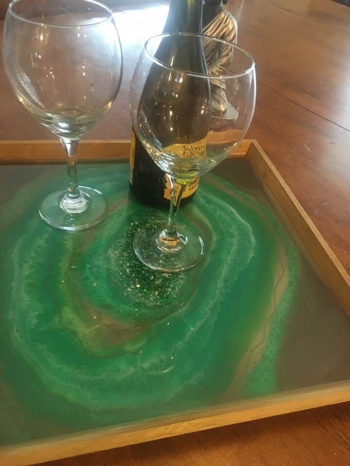 Green Geode Tray