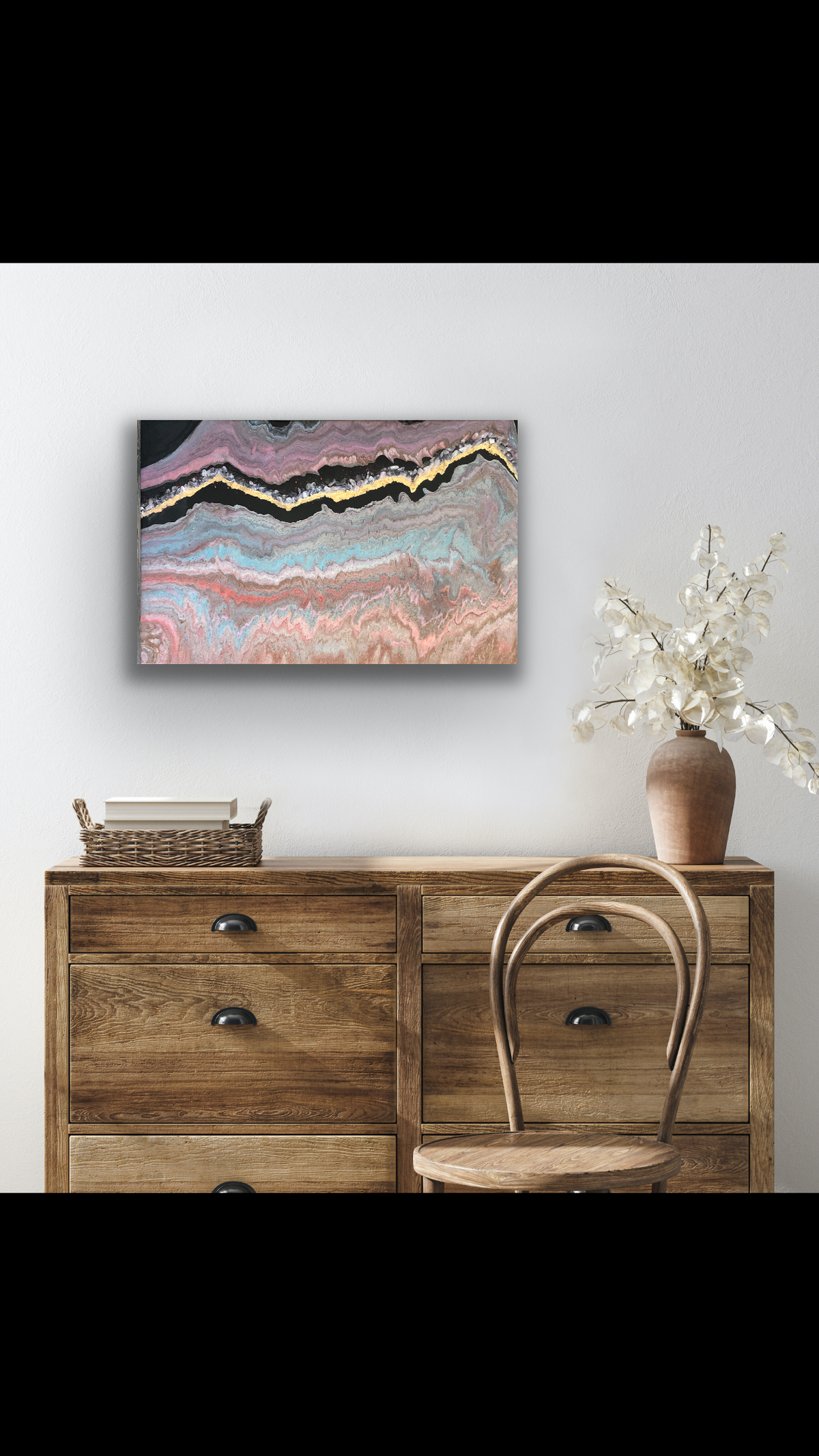 Desert landscape painting