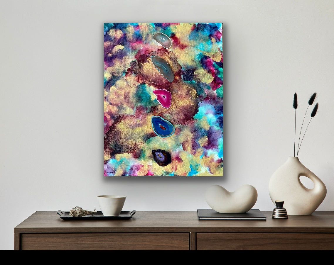 Agate alcohol ink