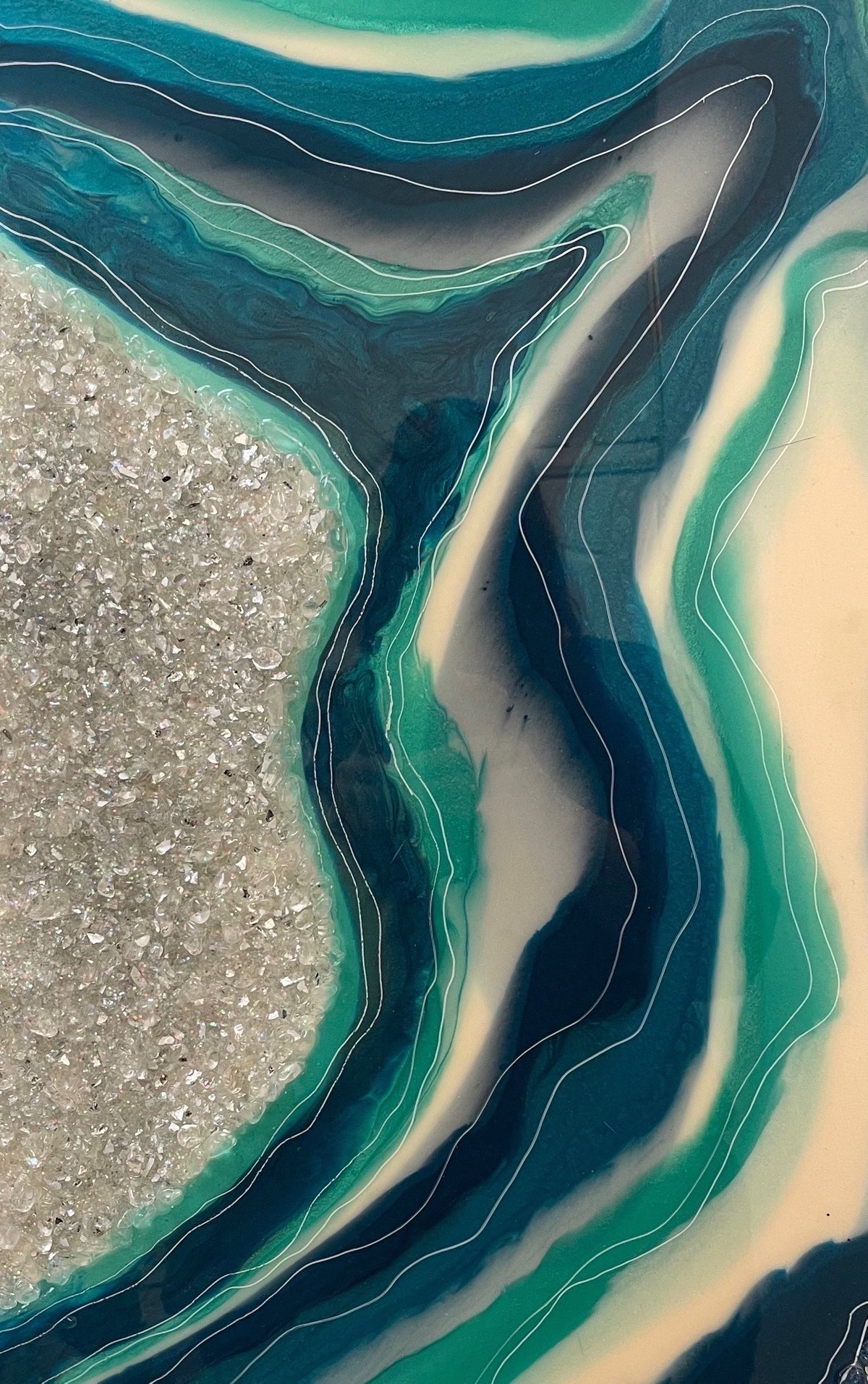 Resin Art Therapy-Crystal Resin geode Painting class