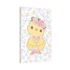 Floral chick Canvas Stretched, 1.5''