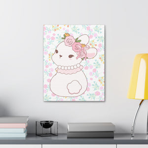 Floral bunny Canvas Stretched, 1.5''