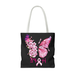 Butterfly Hope Breast Cancer Double sided Tote Bag