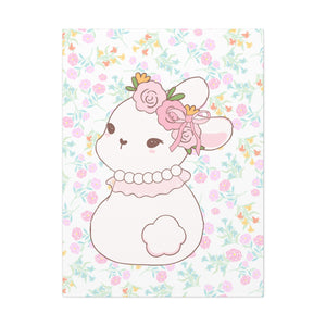 Floral bunny Canvas Stretched, 1.5''