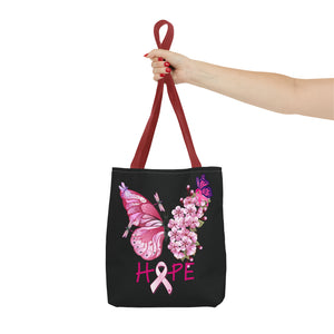 Butterfly Hope Breast Cancer Double sided Tote Bag