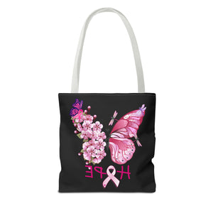 Butterfly Hope Breast Cancer Double sided Tote Bag