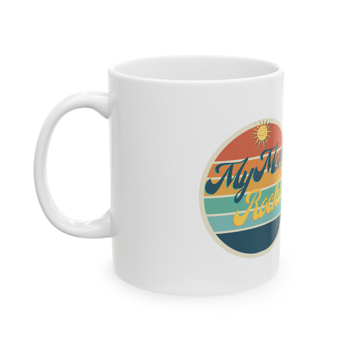 Mom Rocks Ceramic Mug, 11oz