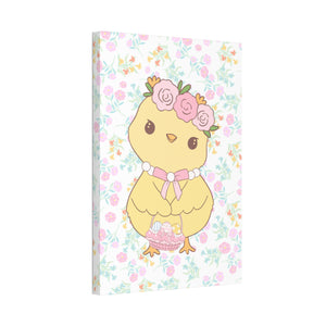 Floral chick Canvas Stretched, 1.5''