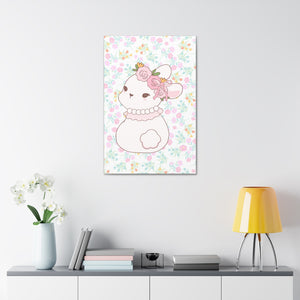 Floral bunny Canvas Stretched, 1.5''