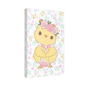 Floral chick Canvas Stretched, 1.5''