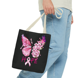 Butterfly Hope Breast Cancer Double sided Tote Bag