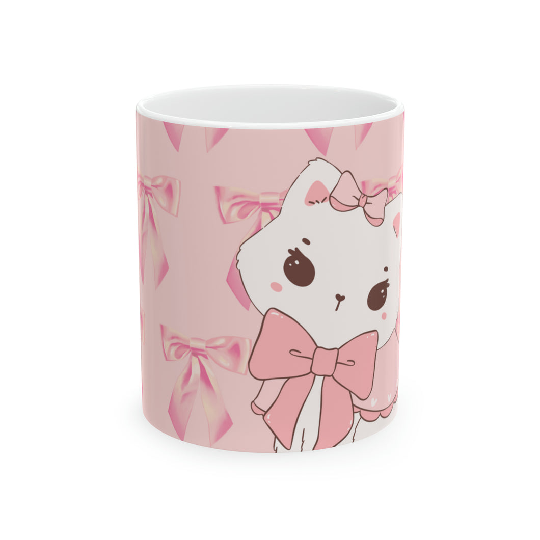 Kitty Ceramic Mug, 11oz