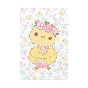 Floral chick Canvas Stretched, 1.5''