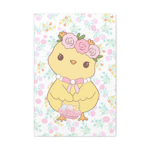 Floral chick Canvas Stretched, 1.5''