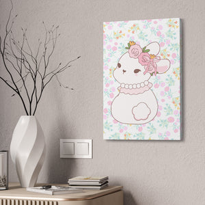 Floral bunny Canvas Stretched, 1.5''