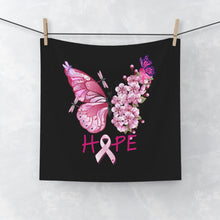 Load image into Gallery viewer, Butterfly Hope Breast Cancer Face Towel