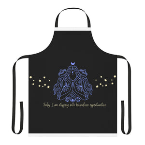 Today I am stepping into boundless opportunities Apron, 5-Color Straps (AOP)