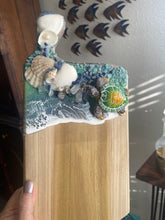 Load image into Gallery viewer, Turtle Ocean resin cheeseboard class $65 board May 21