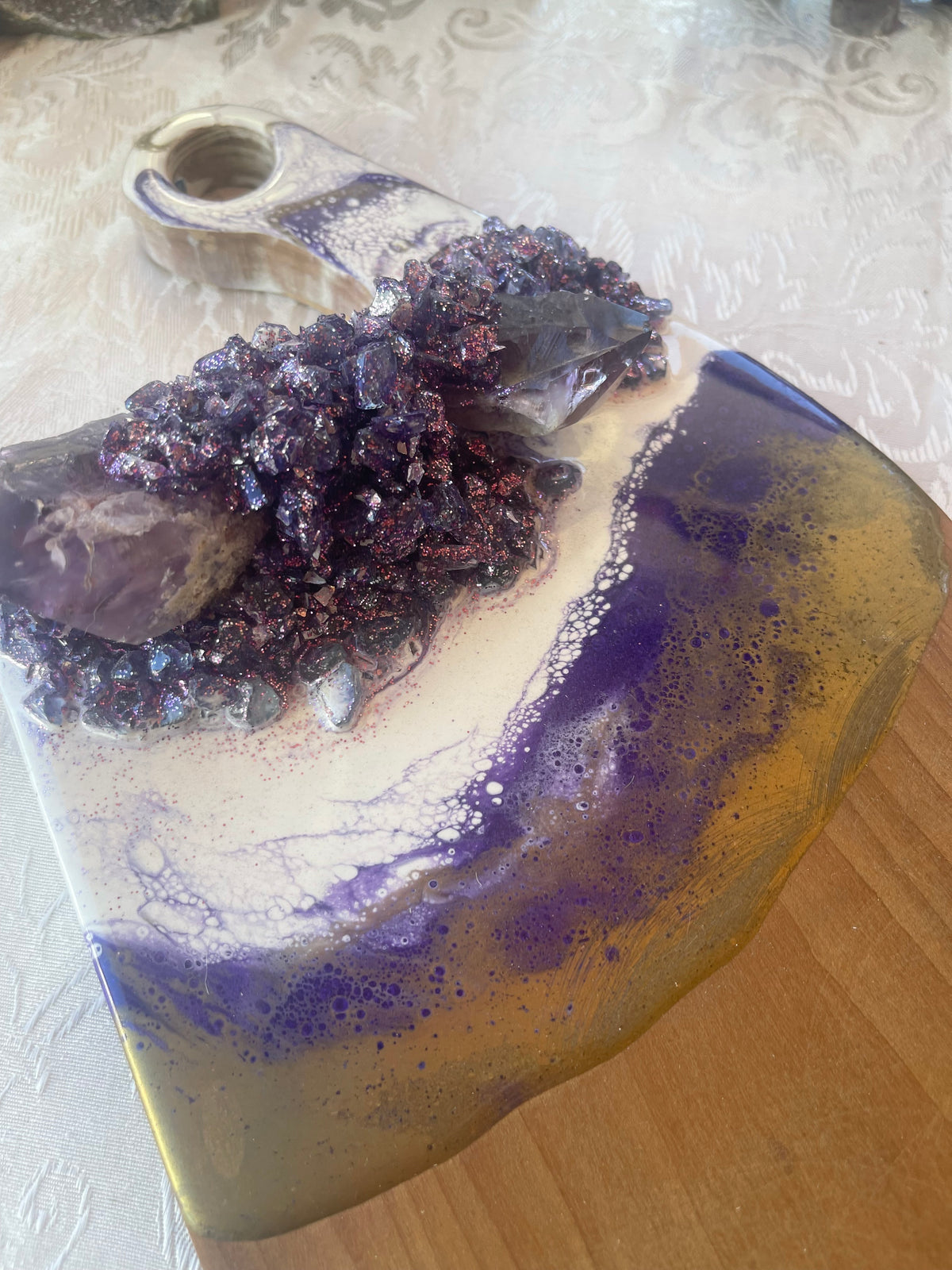 Amethyst cheeseboard
