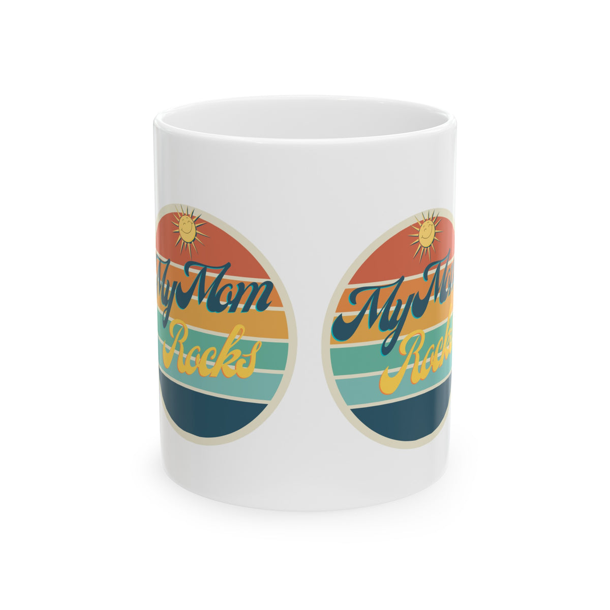 Mom Rocks Ceramic Mug, 11oz