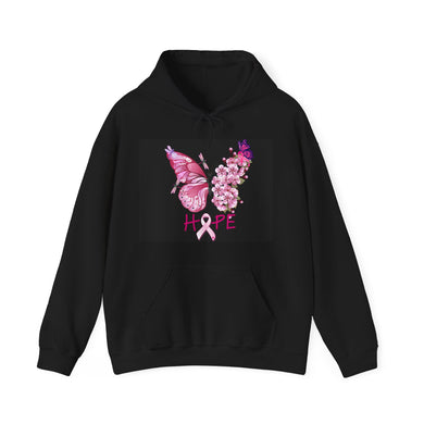 Butterfly Hope Breast Cancer Unisex Heavy Blend™ Hooded Sweatshirt