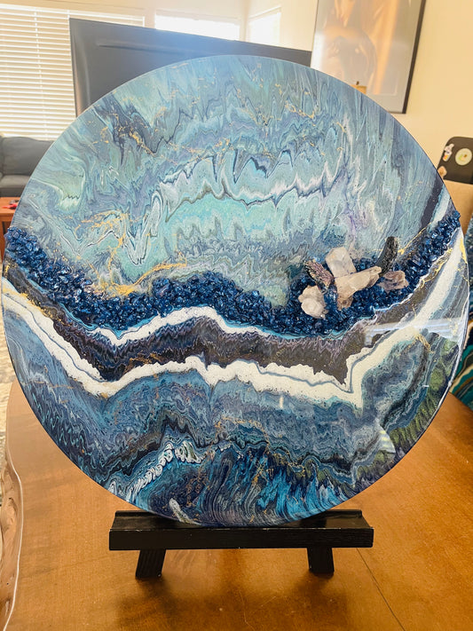 Layers resin painting