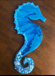 Acrylic pour class for Seahorse