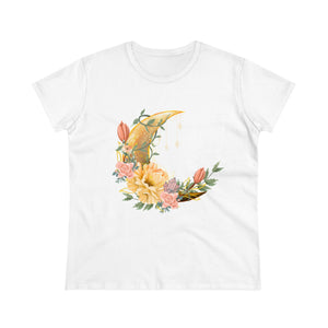 Floral Moon Cotton Tee