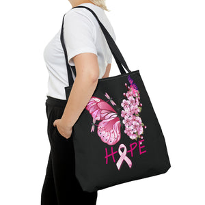 Butterfly Hope Breast Cancer Double sided Tote Bag