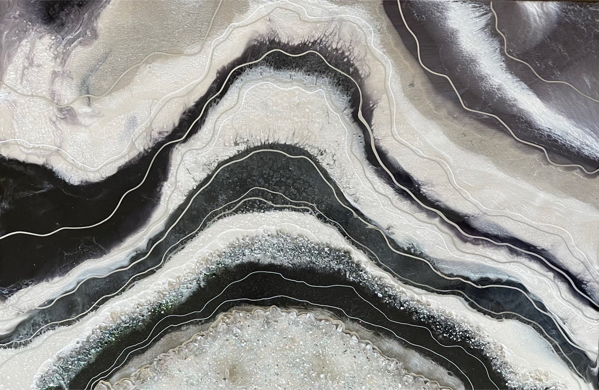 Resin Art Therapy-Crystal Resin geode Painting class