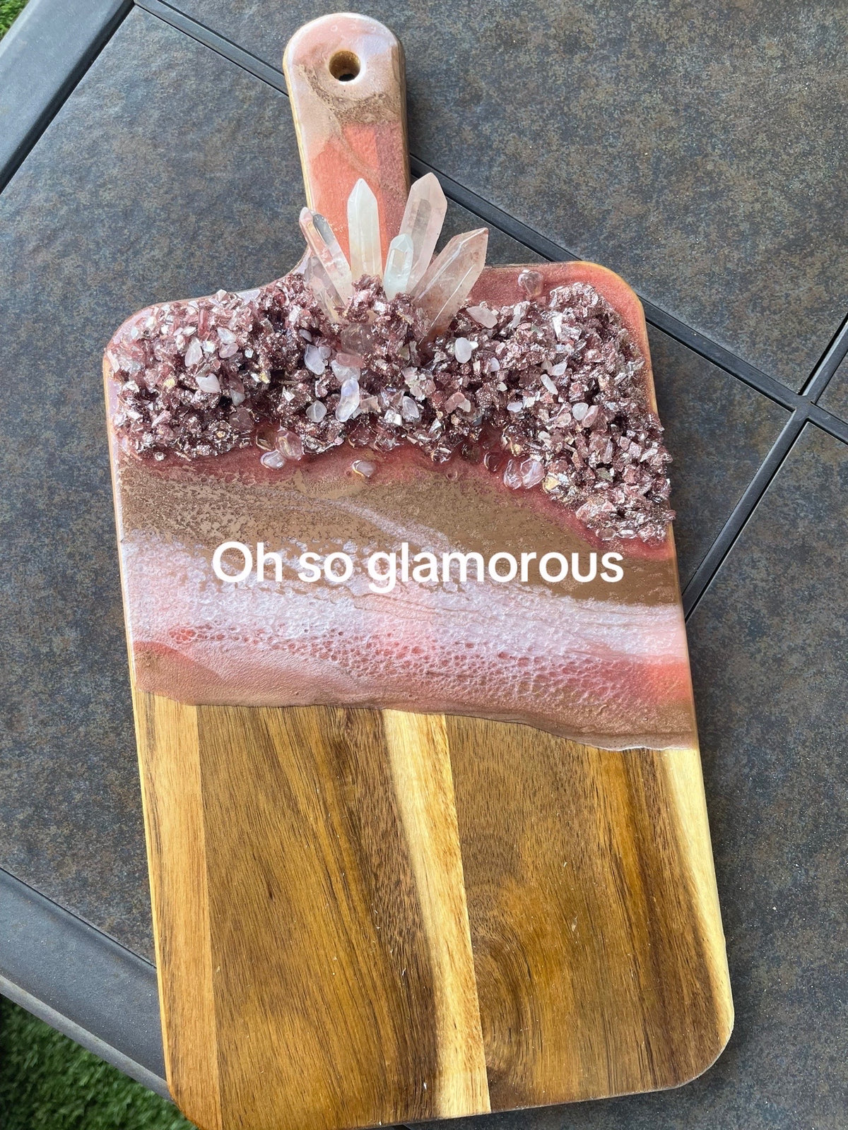 Crystal Resin Cheeseboard