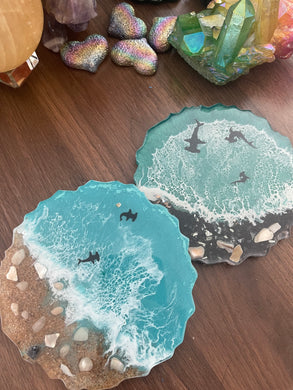 Hammerhead shark coasters