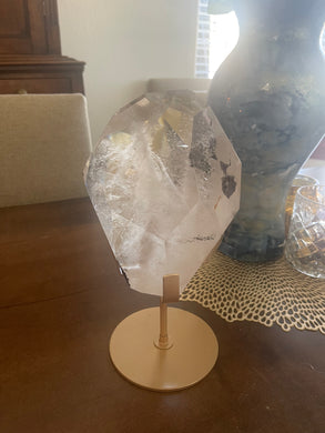 Garden Quartz Piece in stand