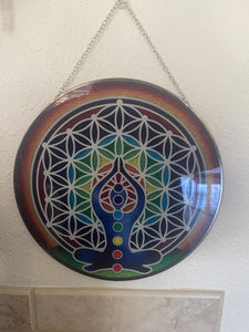 Chakra glass Suncatcher