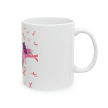 Load image into Gallery viewer, Breast Cancer Ribbon Ceramic Mug, 11oz
