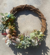 Load image into Gallery viewer, Succulent wreath class