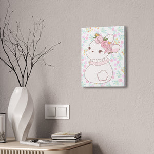 Floral bunny Canvas Stretched, 1.5''