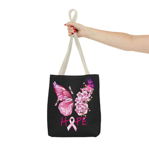 Butterfly Hope Breast Cancer Double sided Tote Bag