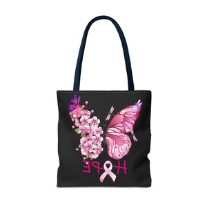 Butterfly Hope Breast Cancer Double sided Tote Bag