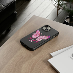 Butterfly Hope Breast Cancer Tough Phone Case