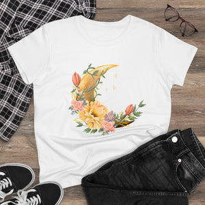 Floral Moon Cotton Tee