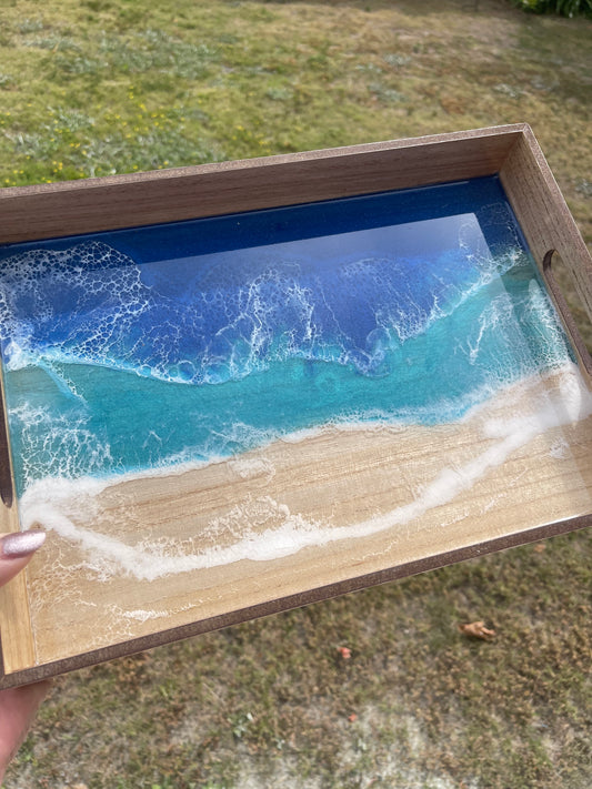 Ocean pour resin tray