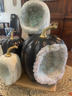 Crystal Pumpkins black and white