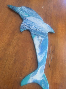 Plain Wood Dolphin for painting