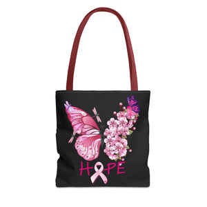 Butterfly Hope Breast Cancer Double sided Tote Bag