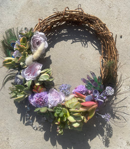 Succulent wreath class