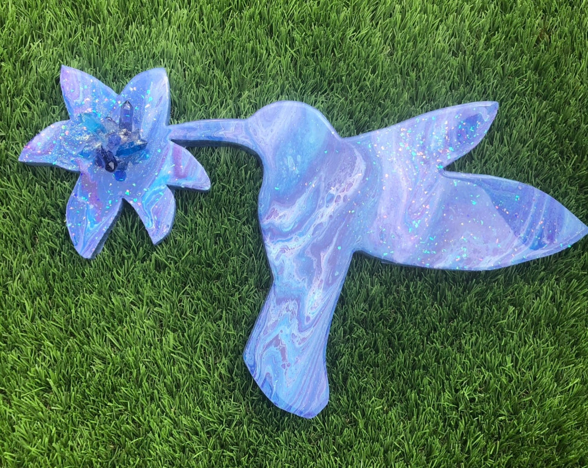 Acrylic and Resin Pour Butterfly