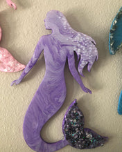 Load image into Gallery viewer, Plain wood Mermaid for Wall Art